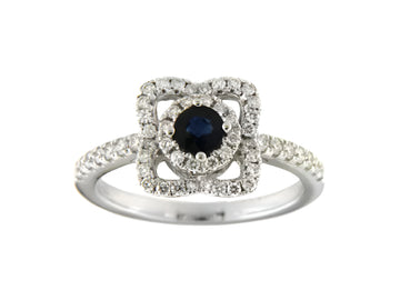 Sapphire and Diamond Ring