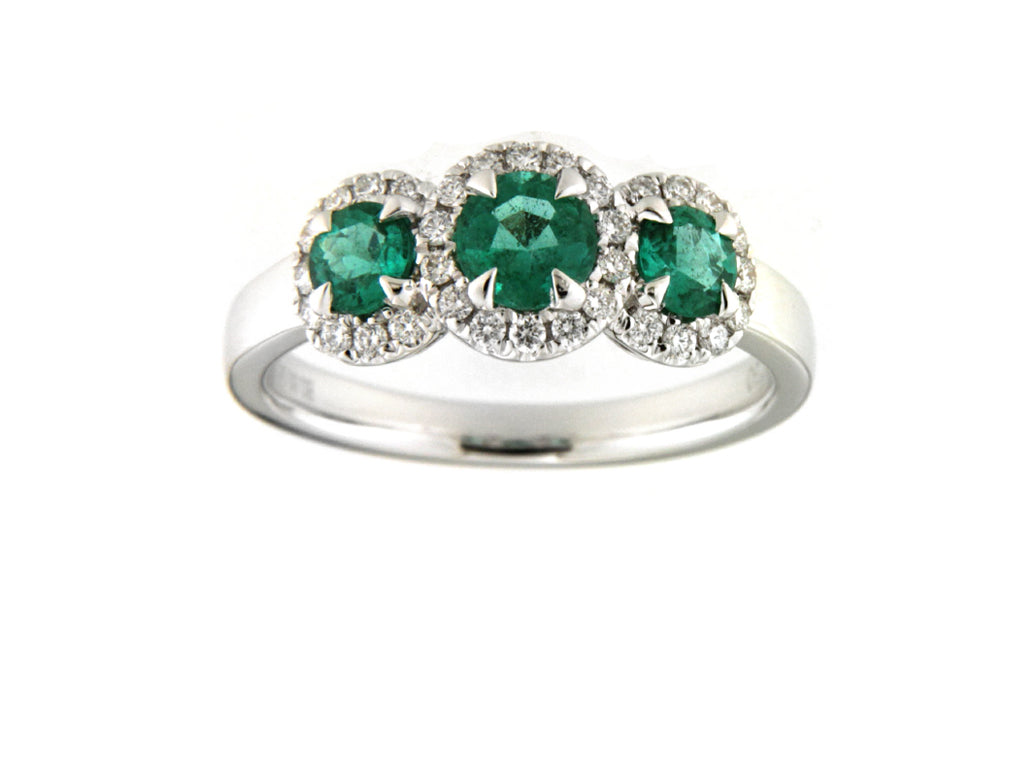 Emerald and Diamond Ring