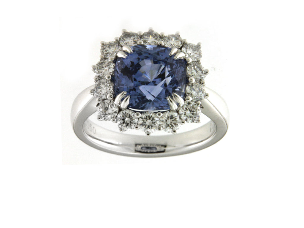 Sapphire and Diamond Ring