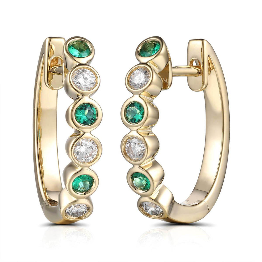 Emerald and Diamond Earrings