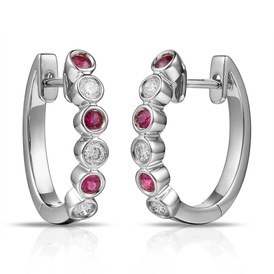 Ruby and Diamond Earrings