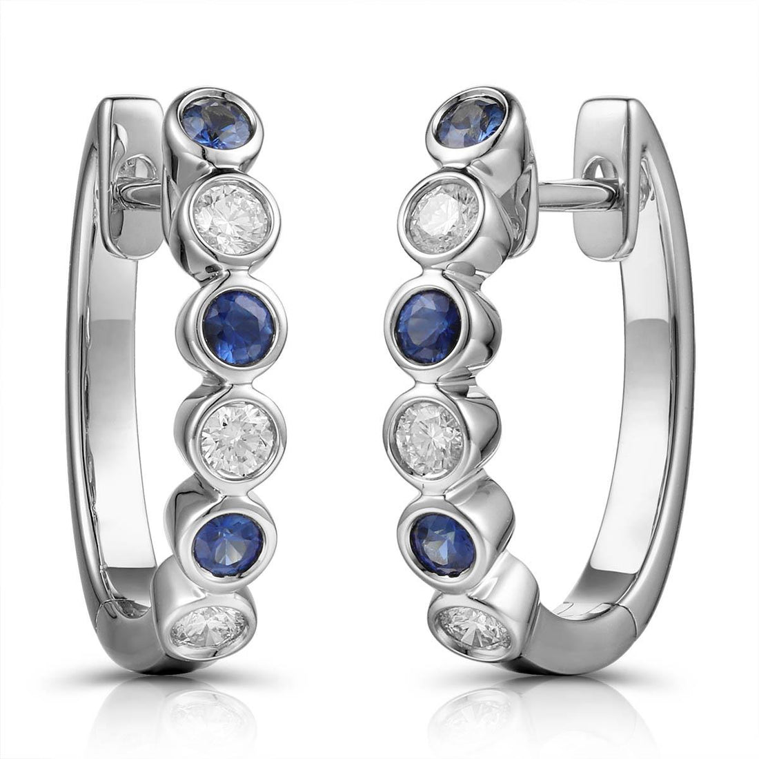 Sapphire and Diamond Earrings