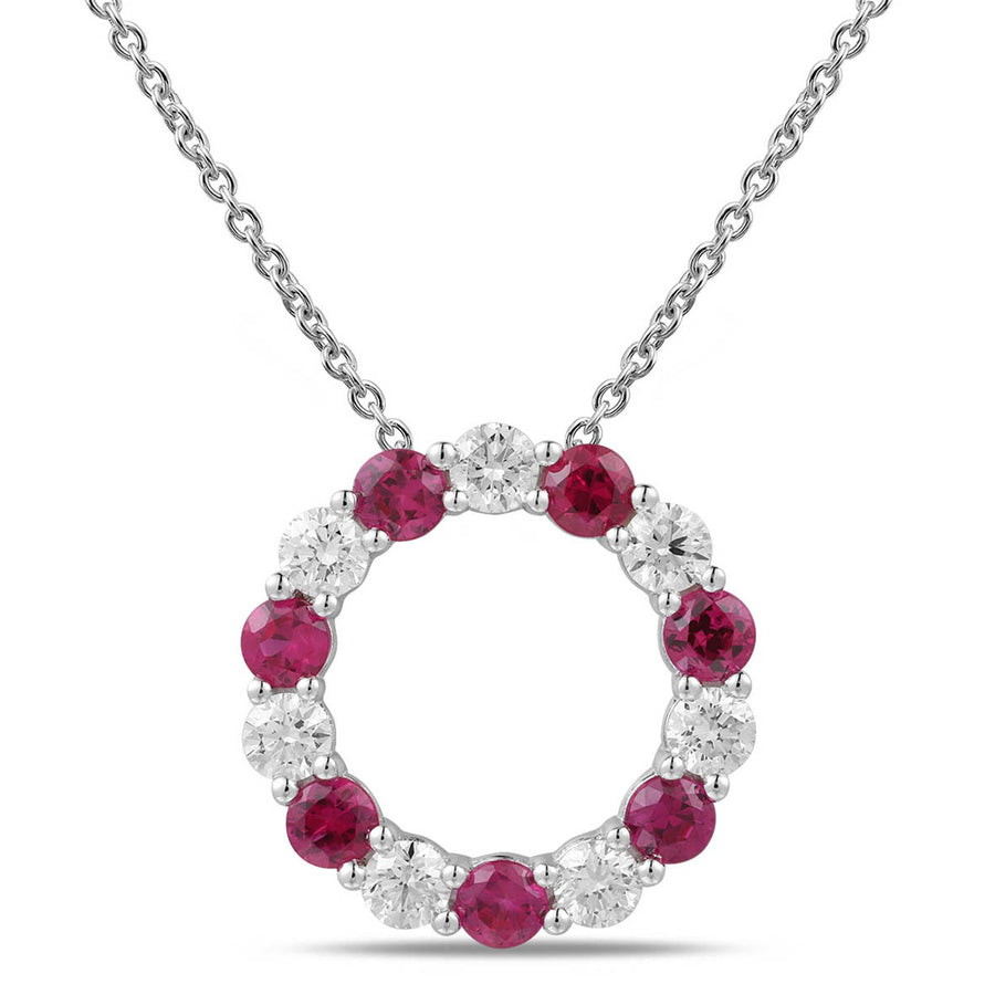 Ruby and Diamond Pendant