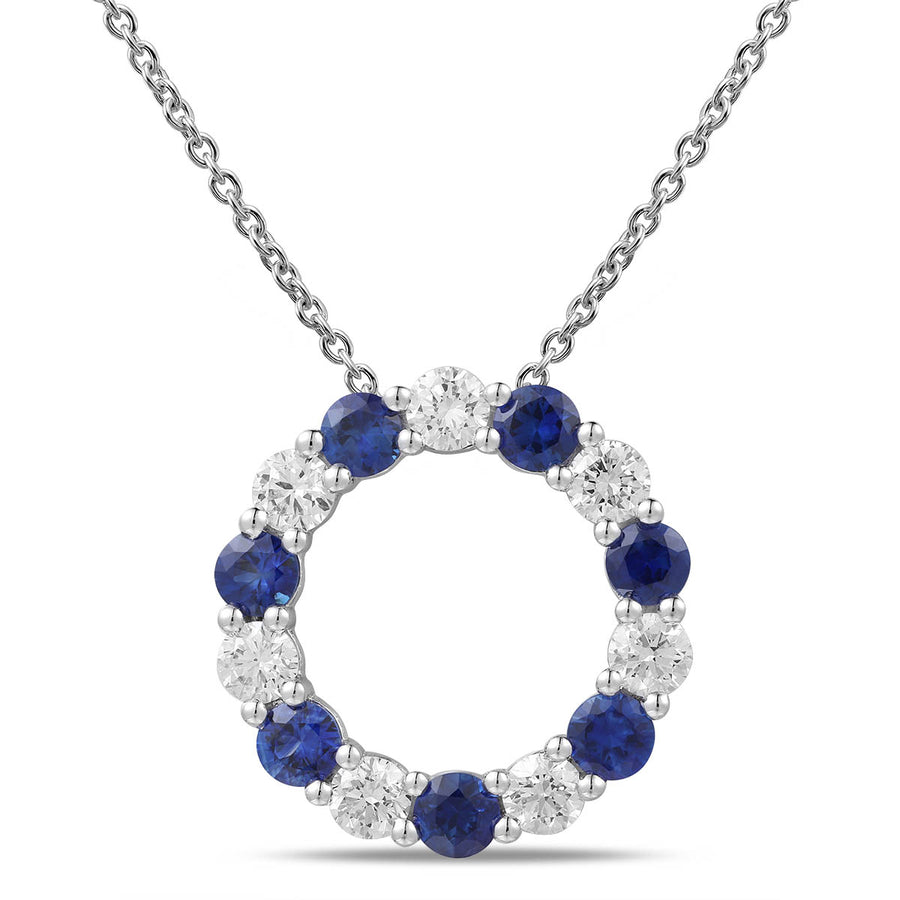 Sapphire and Diamond Pendant