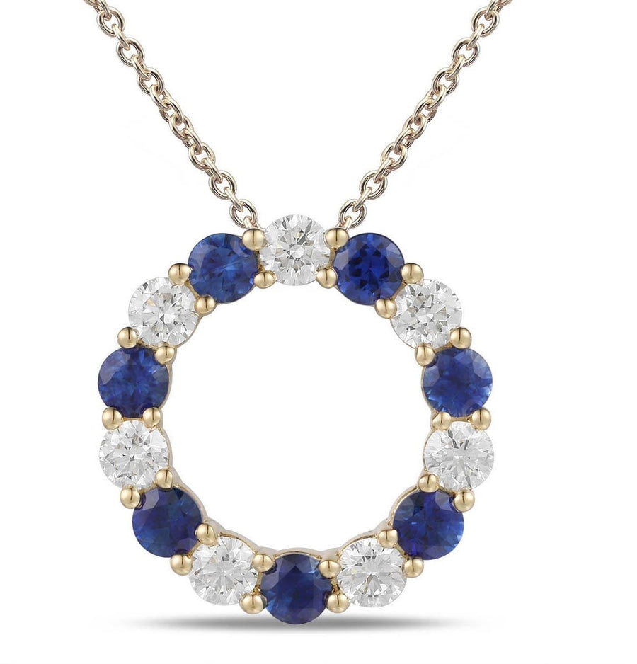 Sapphire and Diamond Pendant