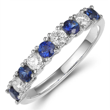 Sapphire and Diamond Ring