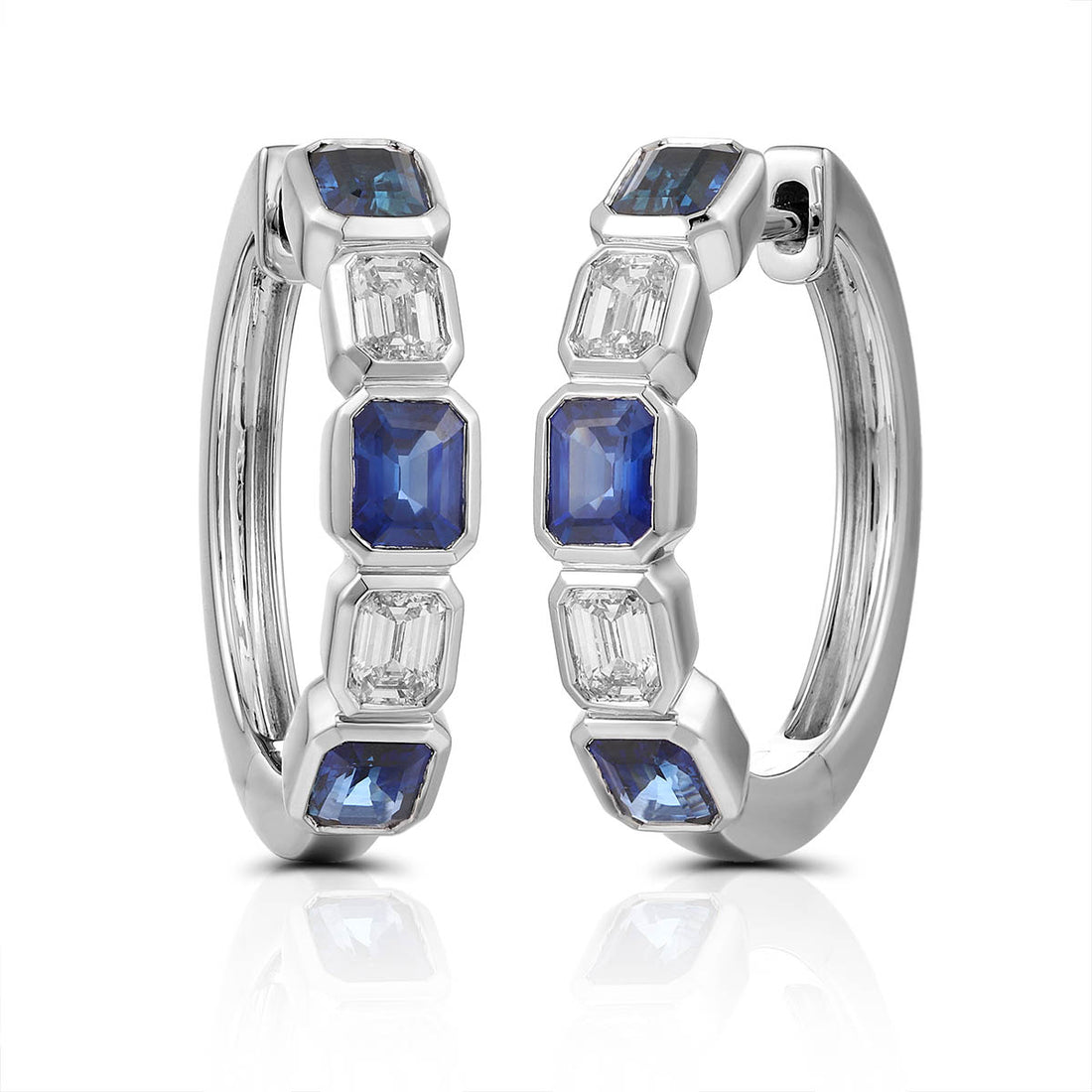 Sapphire and Diamond Earrings