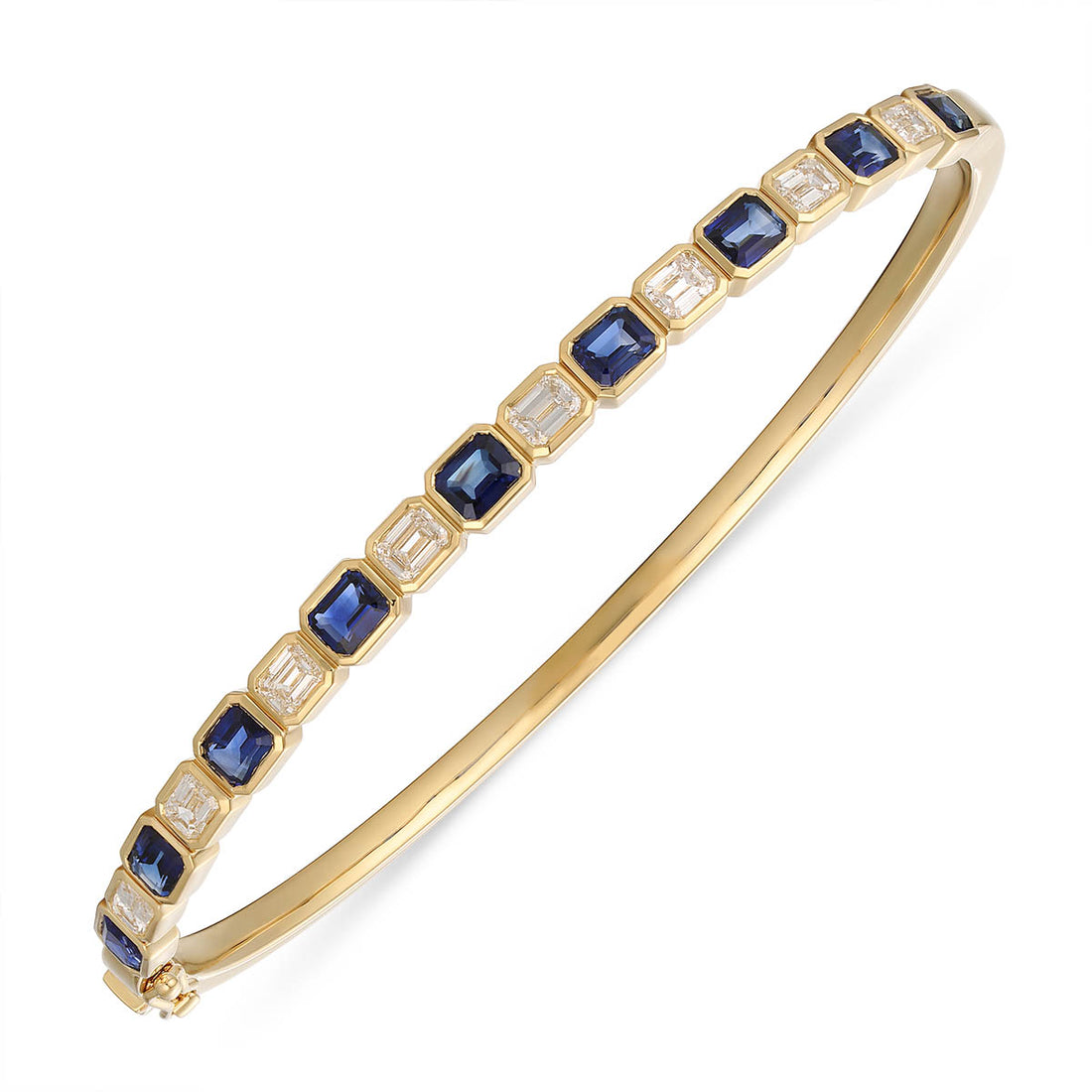 Sapphire and Diamond Bangle