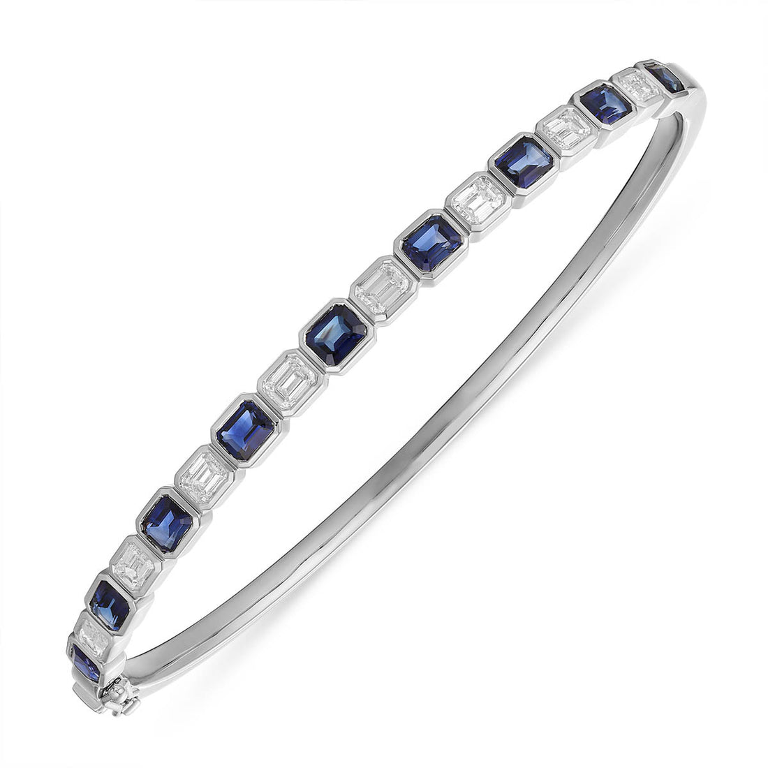 Sapphire and Diamond Bangle