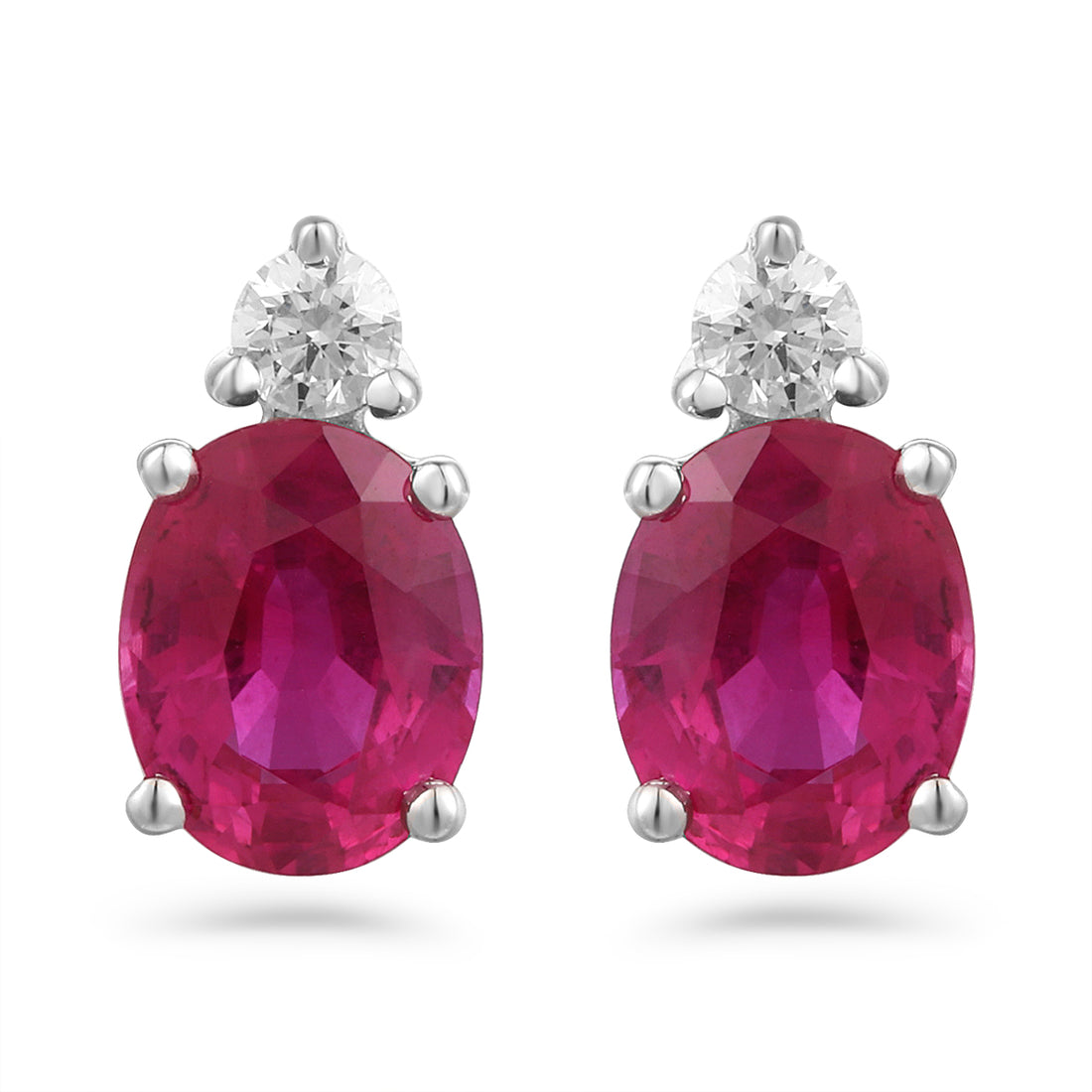 Ruby and Diamond Earrings