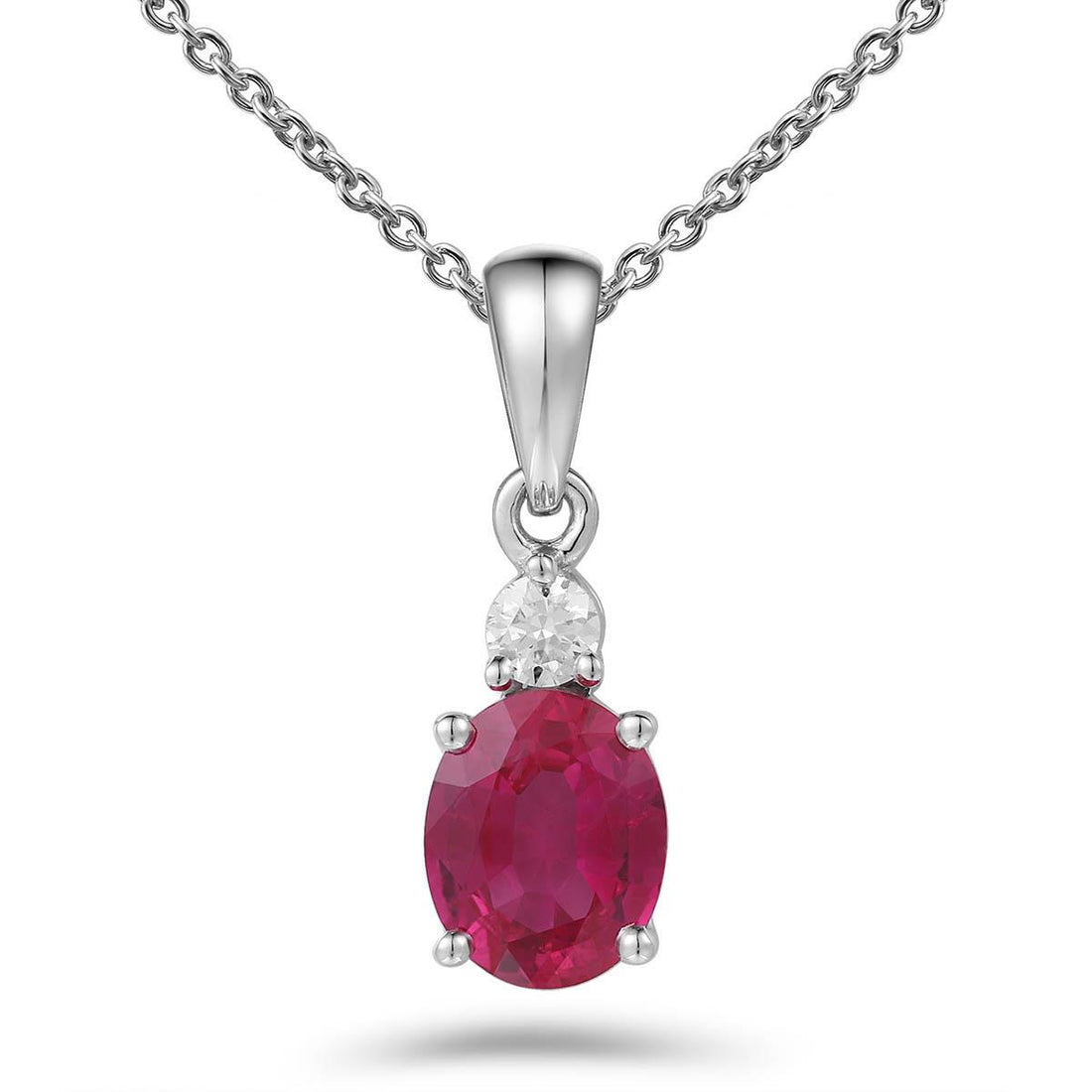 Ruby and Diamond Pendant