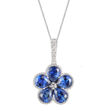 Sapphire and Diamond Pendant