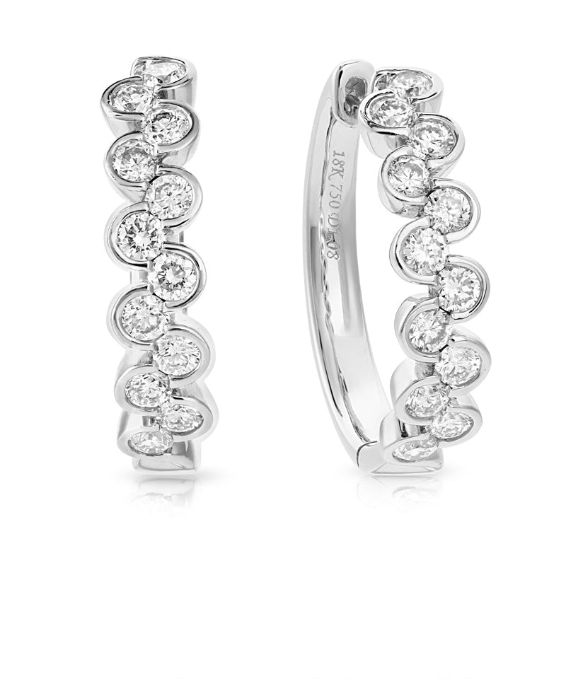 Diamond Hoop Earrings