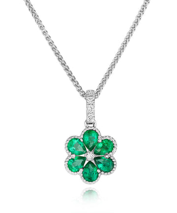 Emerald and Diamond Pendant