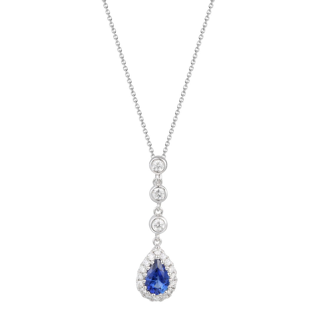 Sapphire and Diamond Pendant