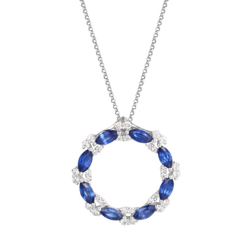 Sapphire and Diamond Pendant