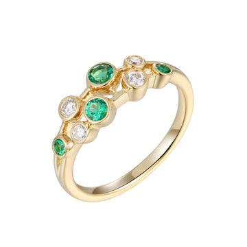 Emerald and Diamond Ring