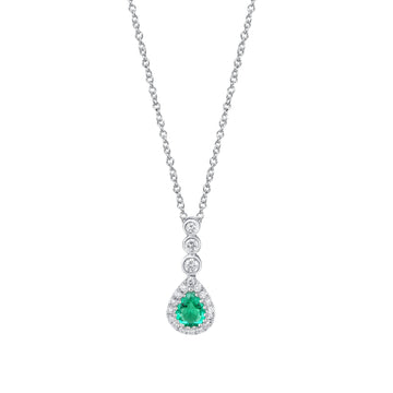 Emerald and Diamond Pendant