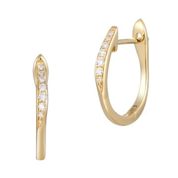 Diamond Hoop Earrings