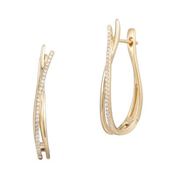 Diamond Hoop Earrings