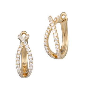 Diamond Hoop Earrings