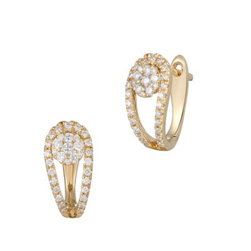 Diamond Hoop Earrings