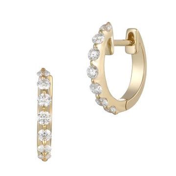 Diamond Hoop Earrings