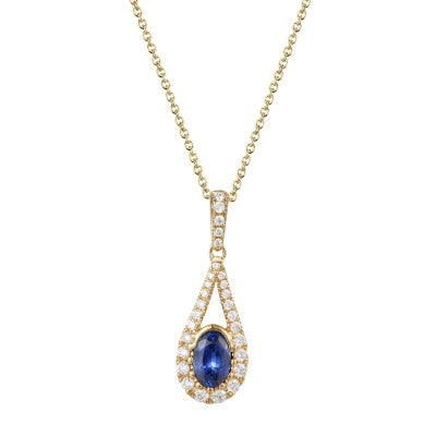 Sapphire and Diamond Pendant