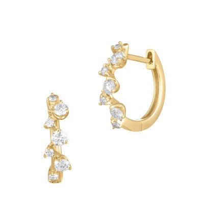 Diamond Hoop Earrings