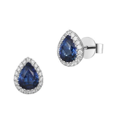 Sapphire and Diamond Earrings