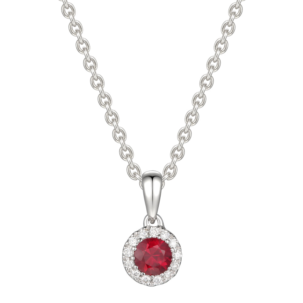 Ruby and Diamond Pendant