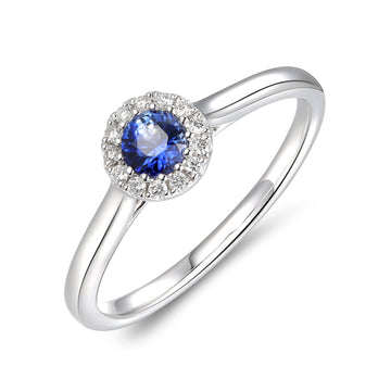 Sapphire and Diamond Ring