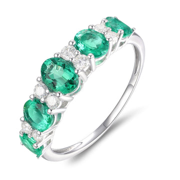 Emerald and Diamond Ring