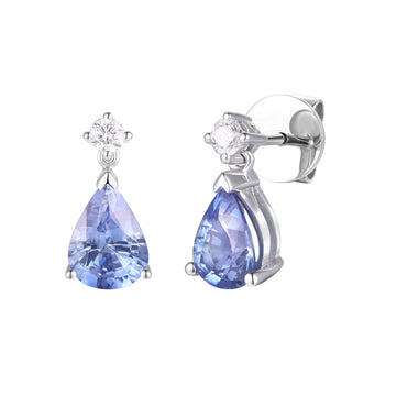 Sapphire and Diamond Earrings