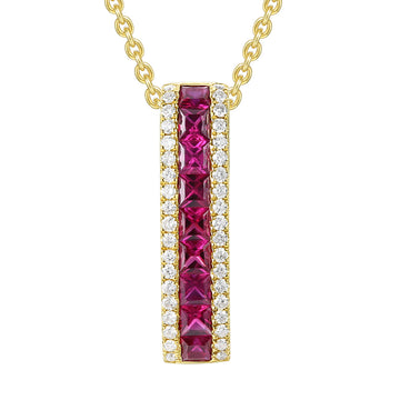 Ruby and Diamond Pendant