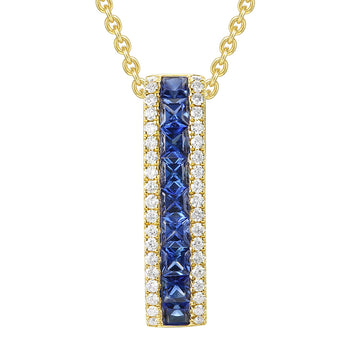 Sapphire and Diamond Pendant