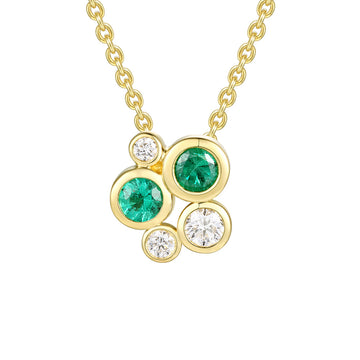 Emerald and Diamond Pendant