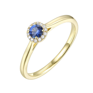 Sapphire and Diamond Ring