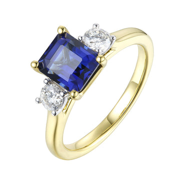 Sapphire and Diamond Ring