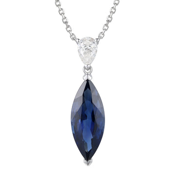 Sapphire and Diamond Pendant