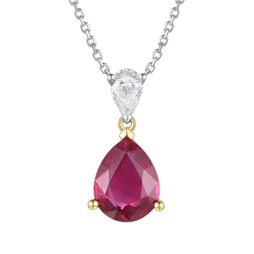 Ruby and Diamond Pendant