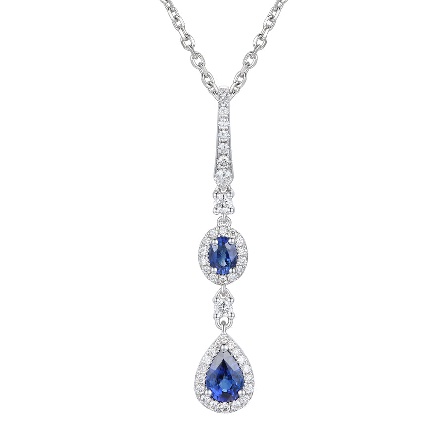 Sapphire and Diamond Pendant