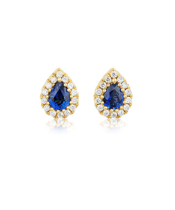 Sapphire and Diamond Earrings