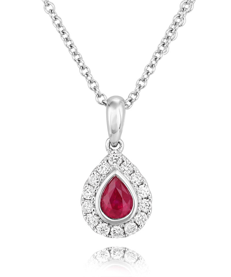 Ruby and Diamond Pendant