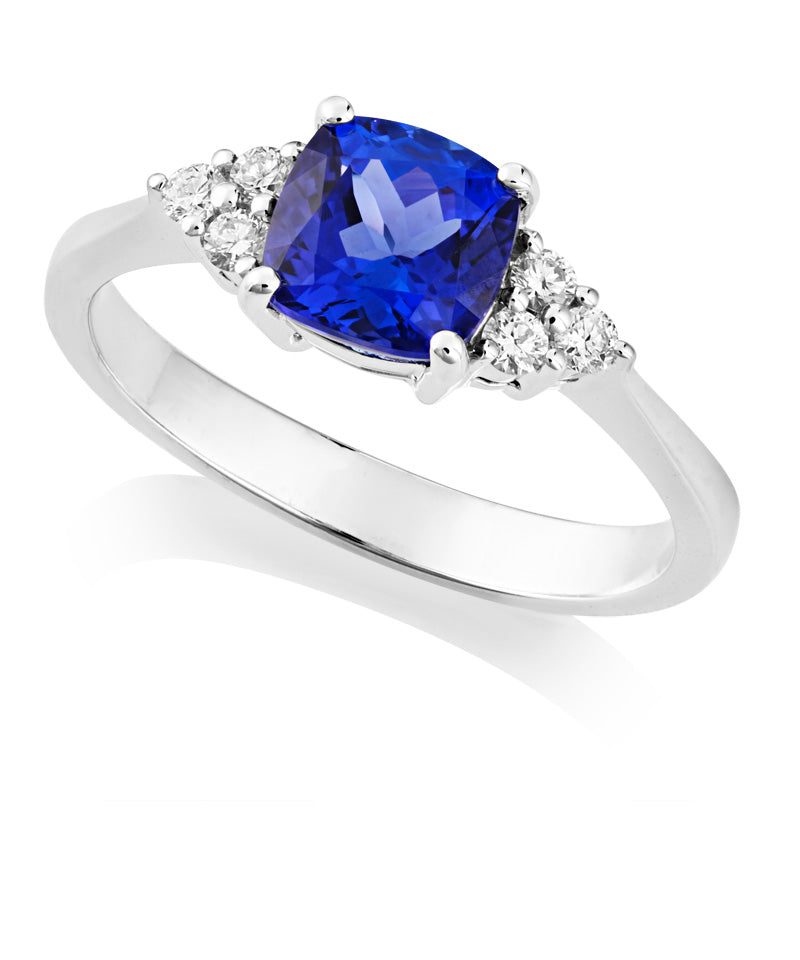 Tanzanite and Diamond Ring