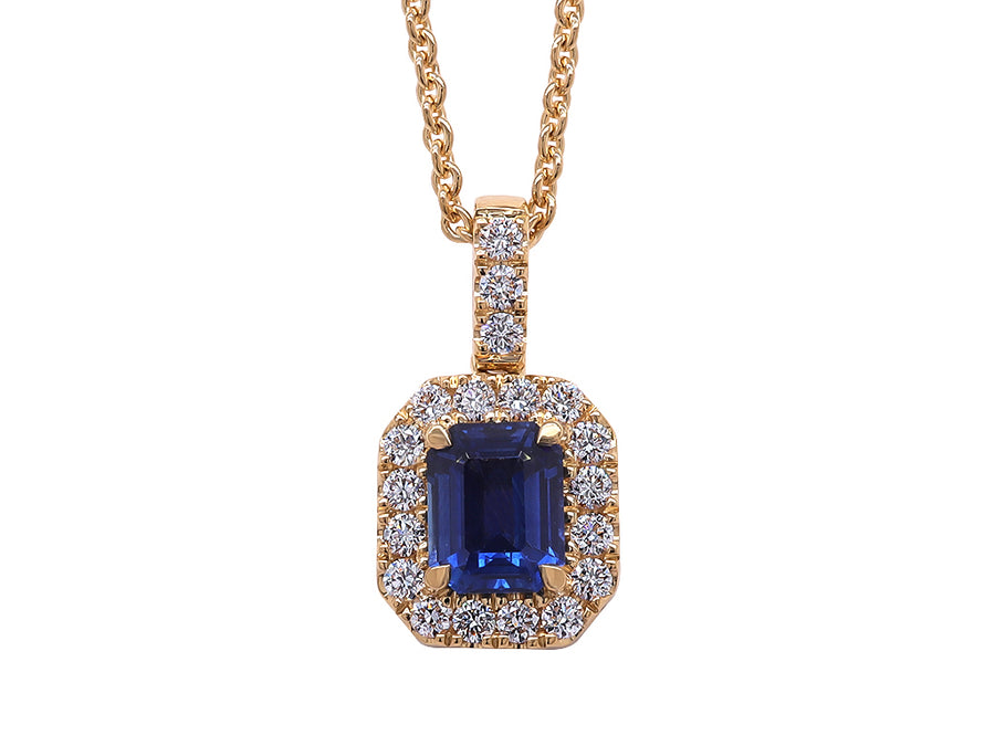 Sapphire and Diamond Pendant