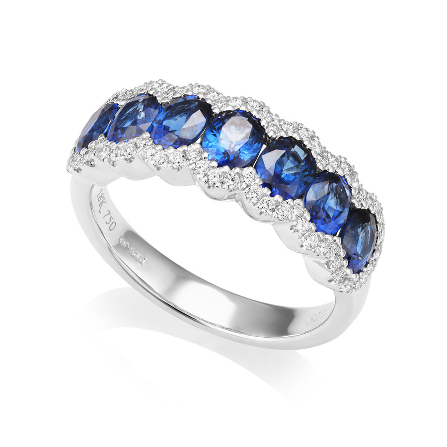 Sapphire and Diamond Ring