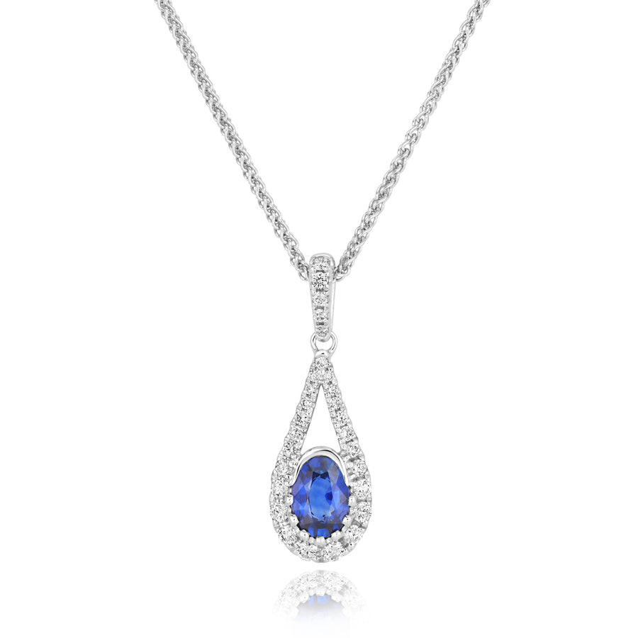 Sapphire and Diamond Pendant