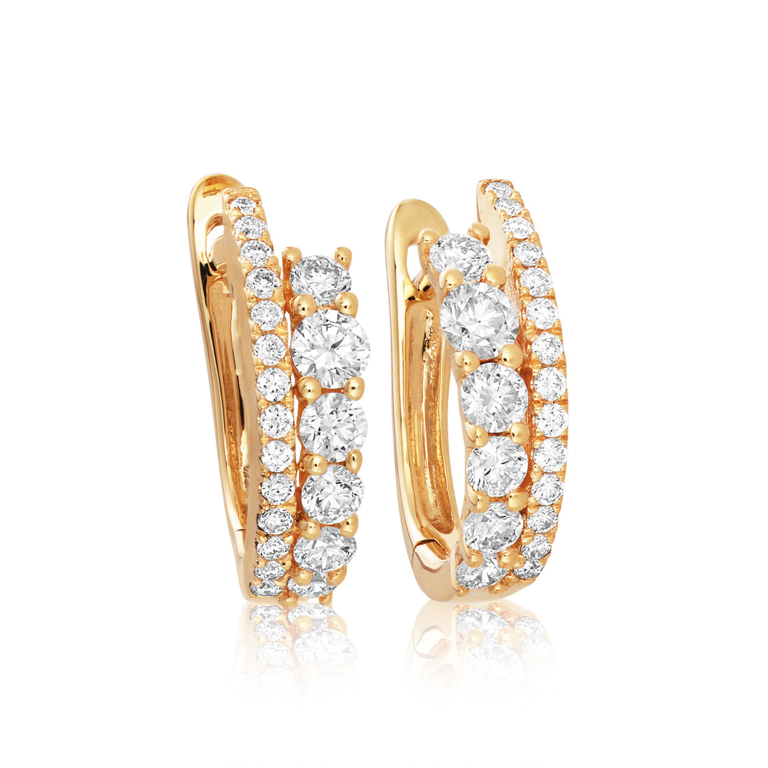 Diamond Hoop Earrings