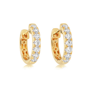 Diamond Hoop Earrings